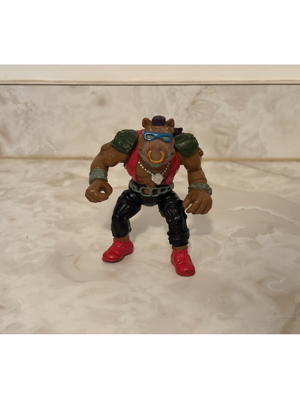 Vintage 1988 Teenage Mutant Ninja Turtles TMNT Bebop Action Figure Playmates Toy